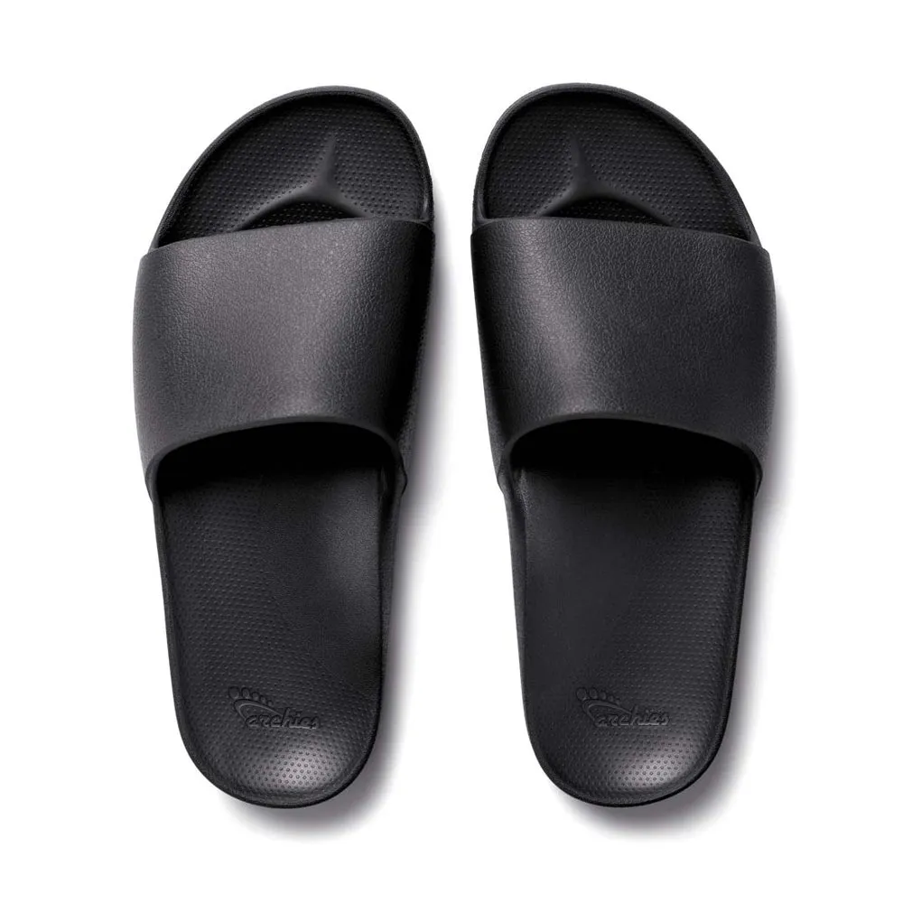 Archies Footwear Arch Support Slides Black display picture 1