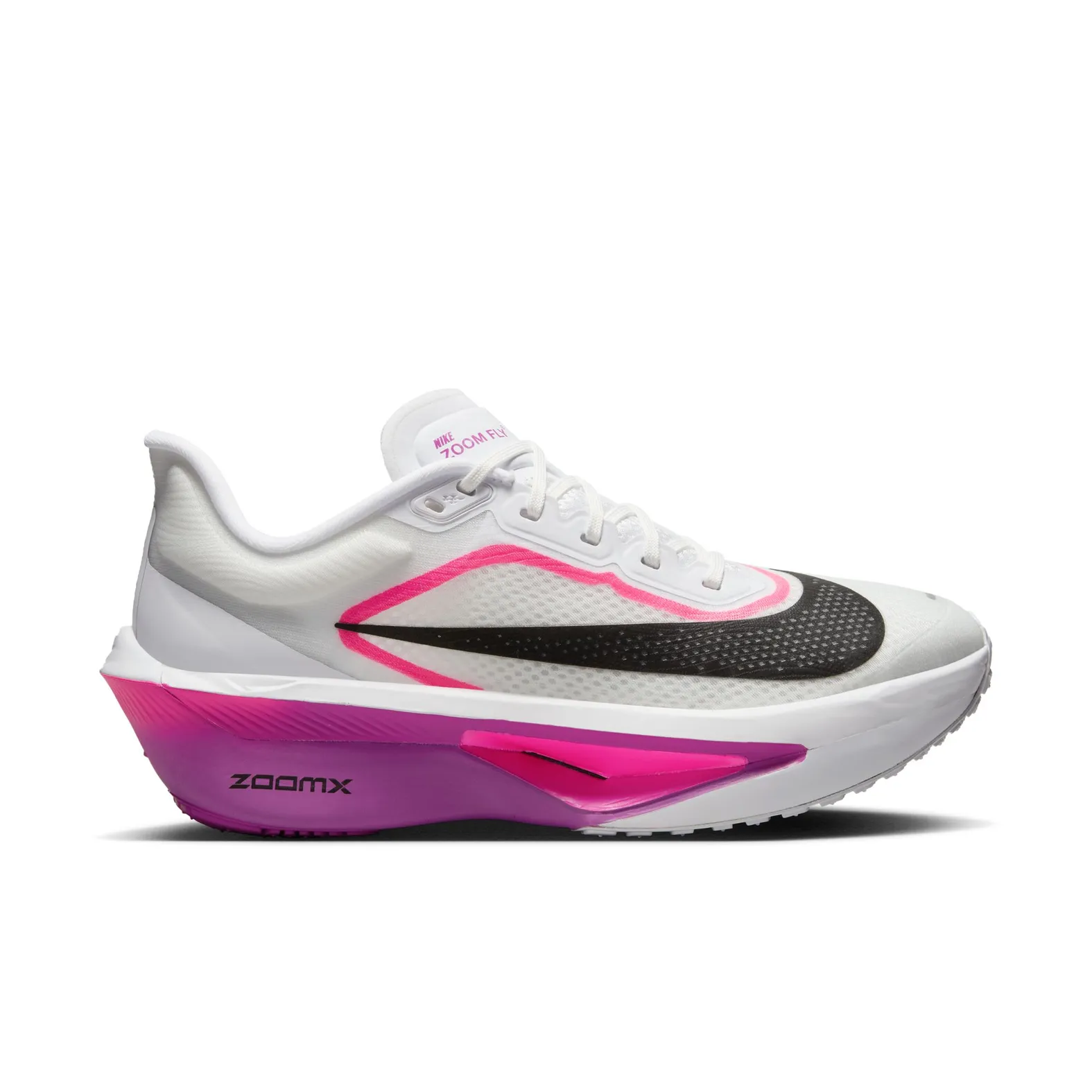 Nike Women's Nike Zoom Fly 6 White/Black/Vivid Grape/Hyper Pink