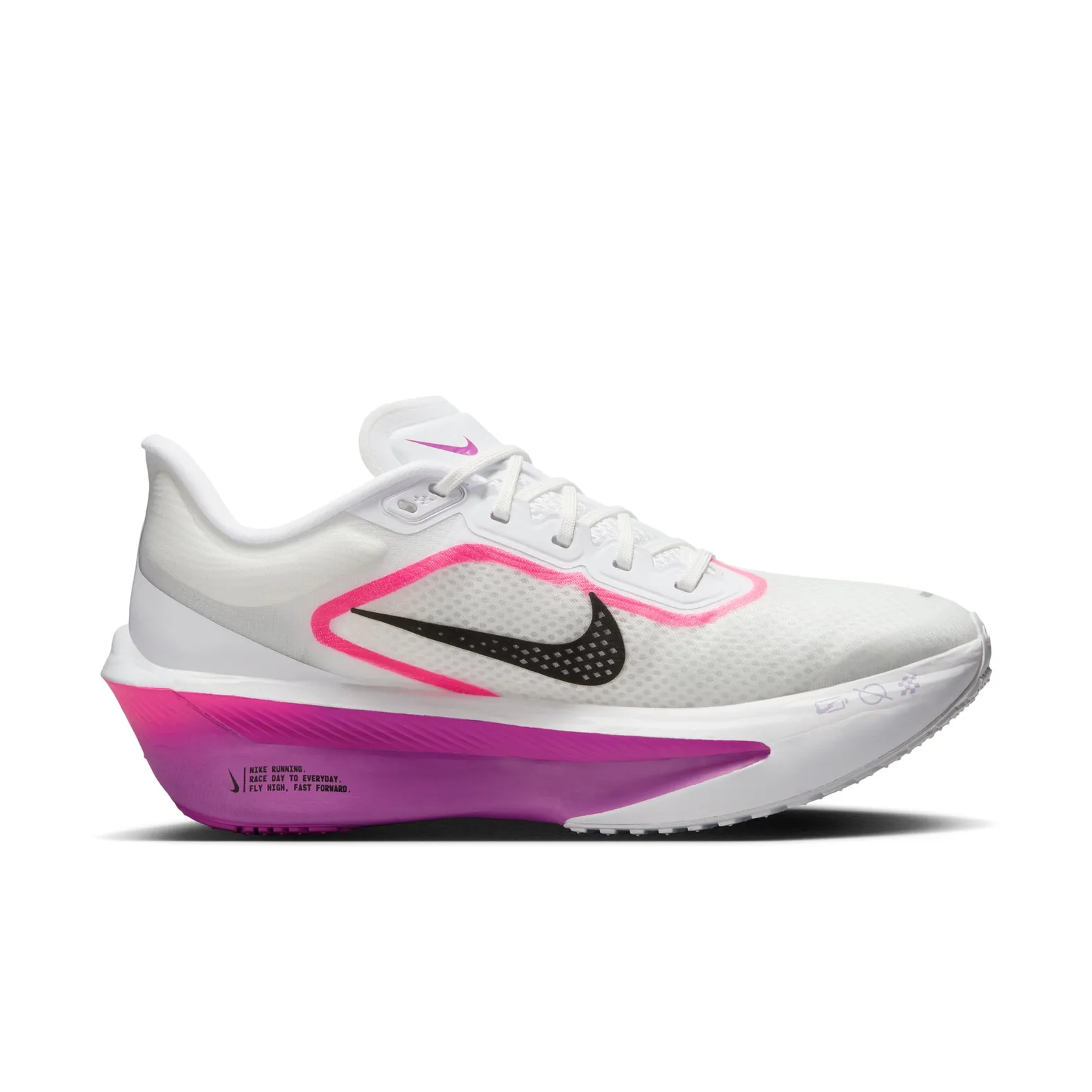 Nike Women's Nike Zoom Fly 6 White/Black/Vivid Grape/Hyper Pink