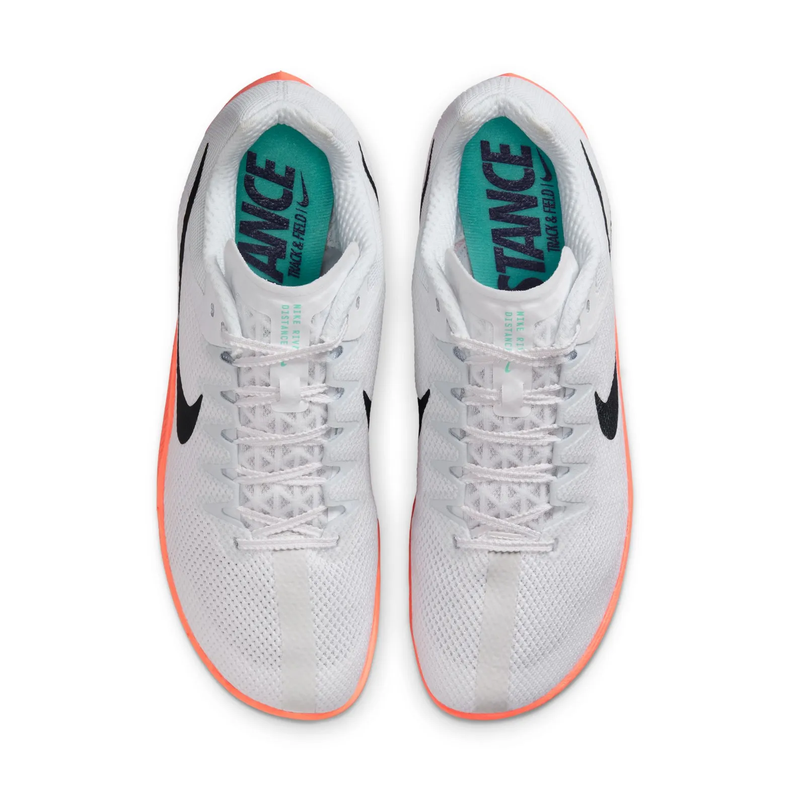 Nike Zoom Rival Distance 101 White/ObsidianBright CrimsonHyper Turq