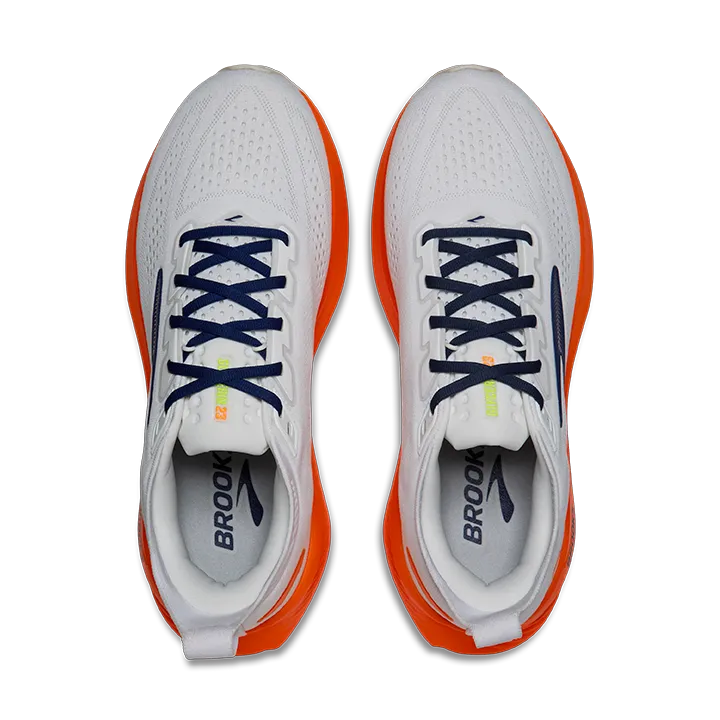 Brooks Men\'s Glycerin 23 Running Shoe - White/Navy/Orange sz 10.5 mens Brooks Glycerin 23 Men main image 4