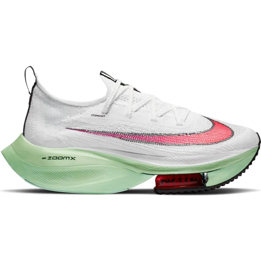 Nike ZoomX アルファフライ NEXT% ホワイト/ピンク/グリーン Nike Women's Air Zoom Alphafly Next% 100 - White/Flash Crimson