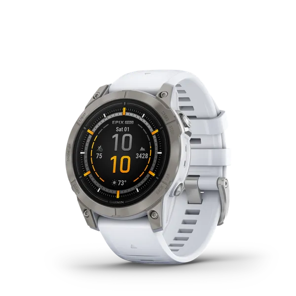 Garmin epix Pro (Gen 2) - Sapphire Edition | 47 mm Titanium with Whitestone Band