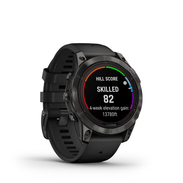 Garmin fenix 7 Pro - Sapphire Solar Edition Carbon Gray DLC Titanium with Black Band