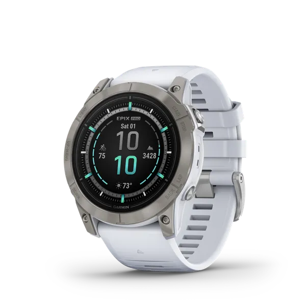 Garmin epix Pro (Gen 2) - Sapphire Edition | 51 mm Titanium with Whitestone Band