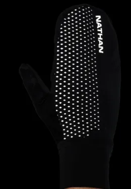 NATHAN HyperNight Reflective Mitt Black Reflective