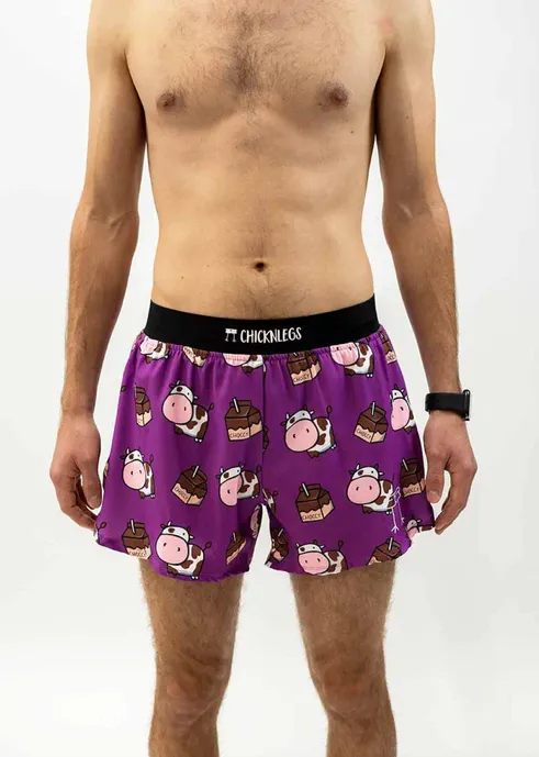 CHICKEN LEGS Men's 4" Shorts Choccy Cows