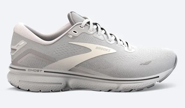 Brooks W Ghost 15 D Oyster/Alloy/White