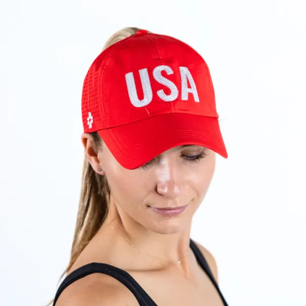 Vimhue Hats USA Pearl - Crimson
