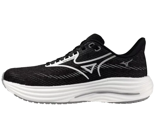 Mizuno W Wave Rider 29 BS00 - Black Sand/White