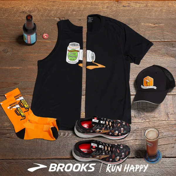 Brooks BRKS RunHoppyTrucker Black Run Hoppy