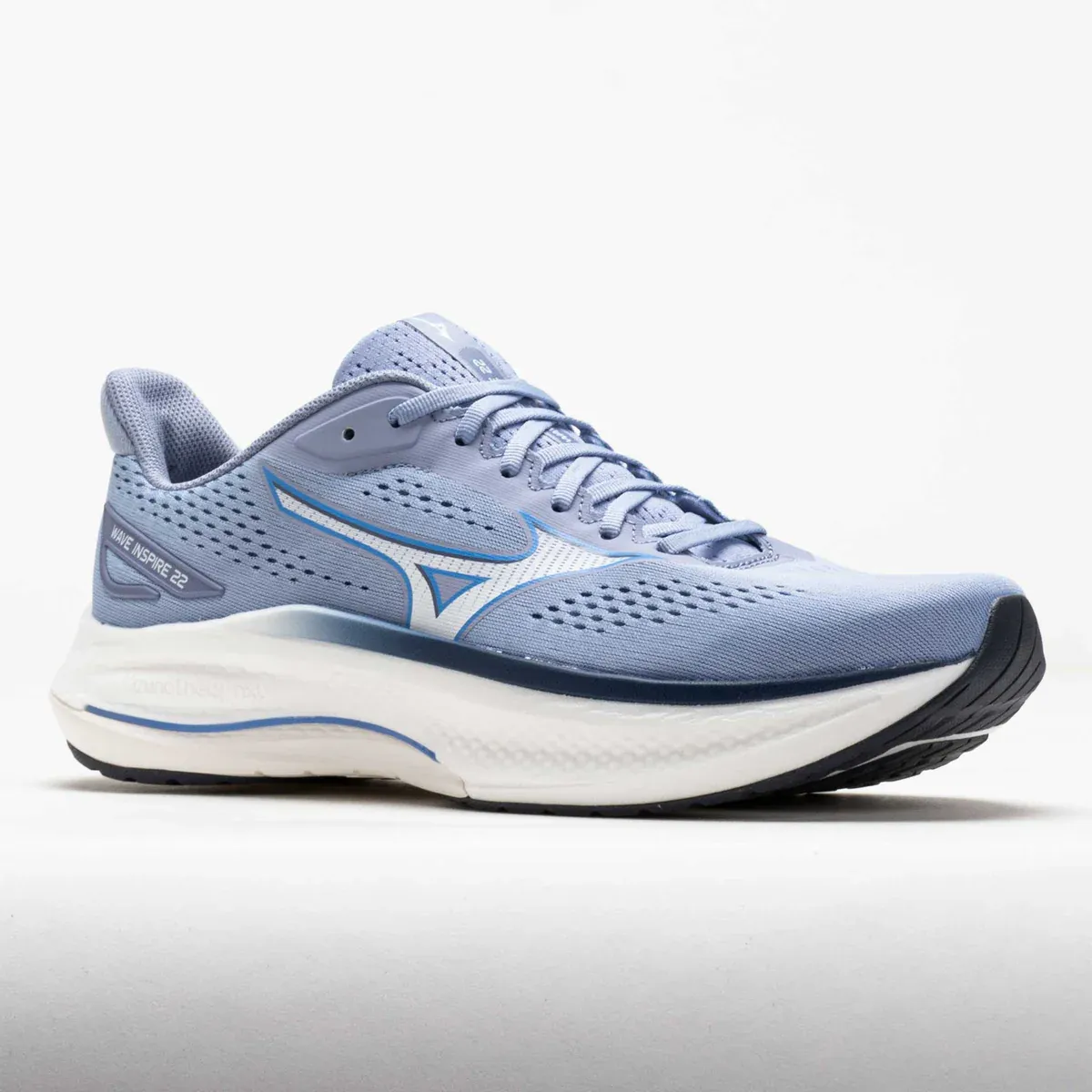 あい(プロフミテネˊ˗) Mizuno Men's WAVE INSPIRE 22 5M00 EventideWhite