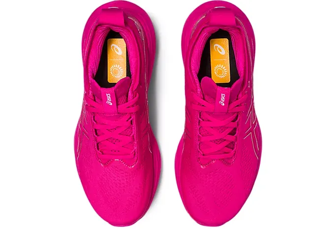 ASICS Women's Nimbus 25 PINK RAVE/PURE SILVER