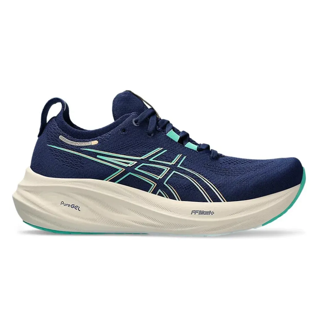 ASICS W. GEL NIMBUS 26 BLUE EXPANSE/AURORA GREEN