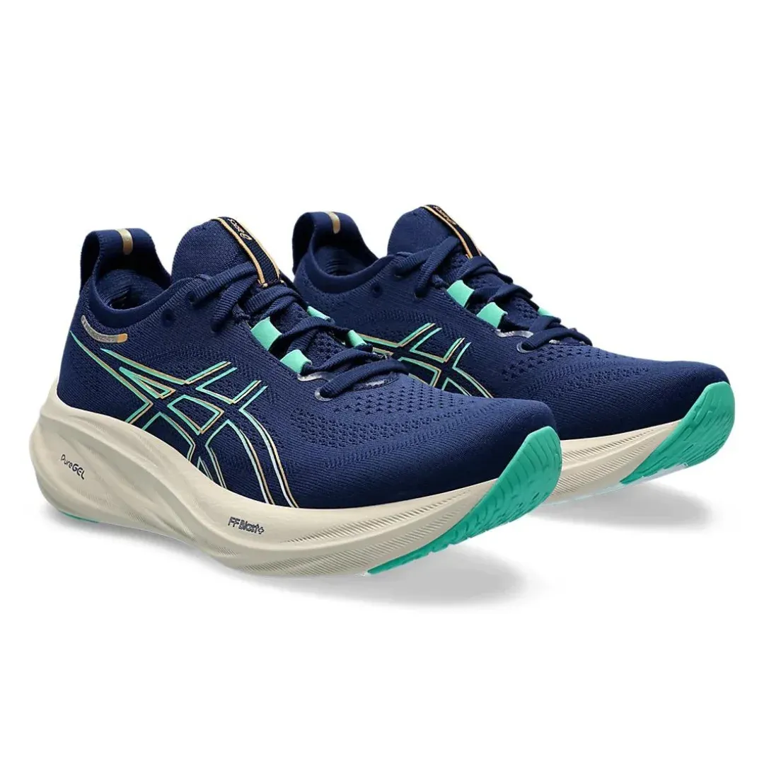 Asics Women's Gel-Nimbus 26 BLUE EXPANSE/AURORA GREEN