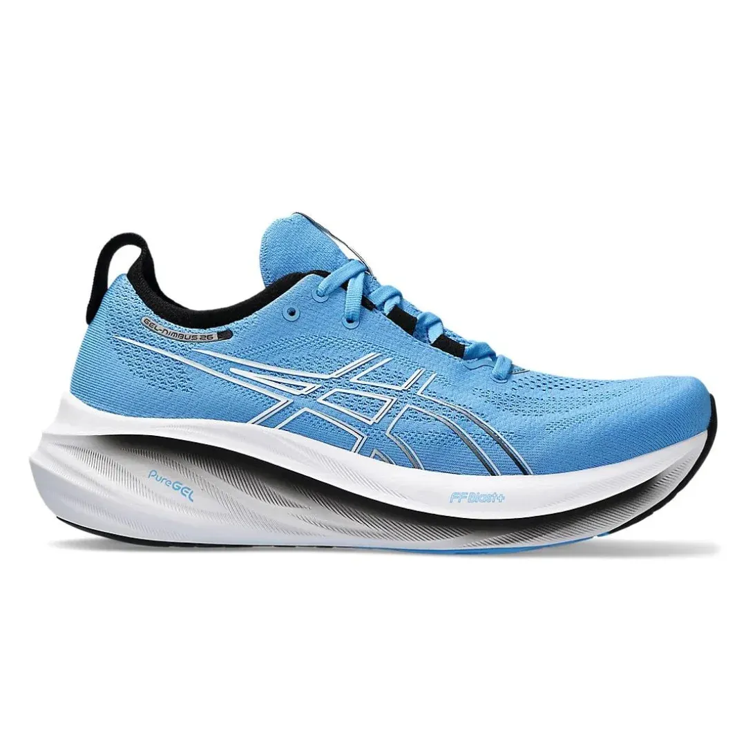 Piii.　ブルー26 ASICS Men's GEL-NIMBUS 26 Waterscape/Black