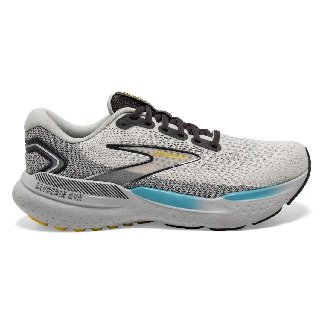 BROOKS Men's Glycerin GTS 21 Coconut/Forged Iron/Yellow