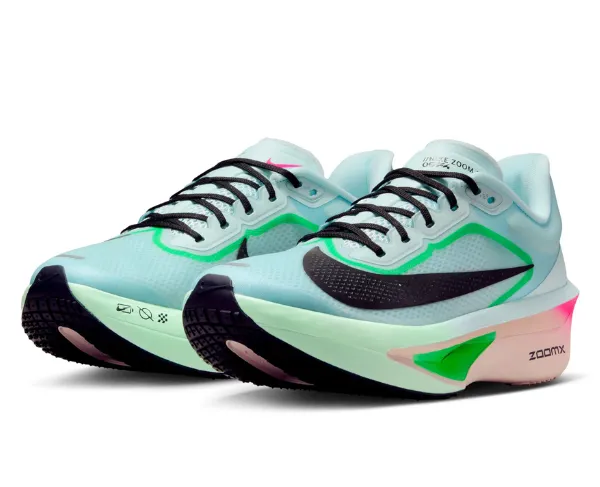 Nike Women's Zoom Fly 6 Glacier Ice/Black-Hyper Pink Green Shock
