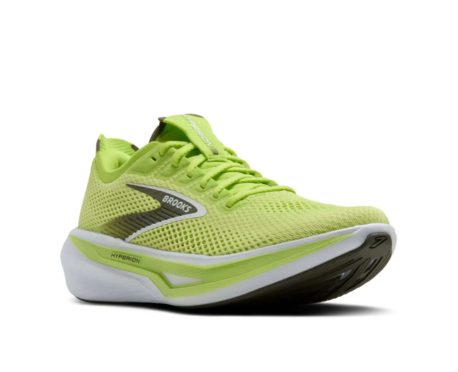 Brooks White and Olive Hyperion Running Shoes Brooks Women main image 2
