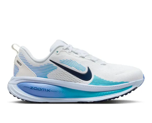 Nike | Women's Vomero 18 - White / Midnight Navy-Blue Fury