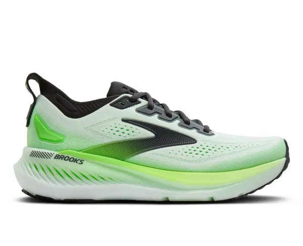 BROOKS Men's Glycerin GTS 23 White/Phantom/Green Gecko