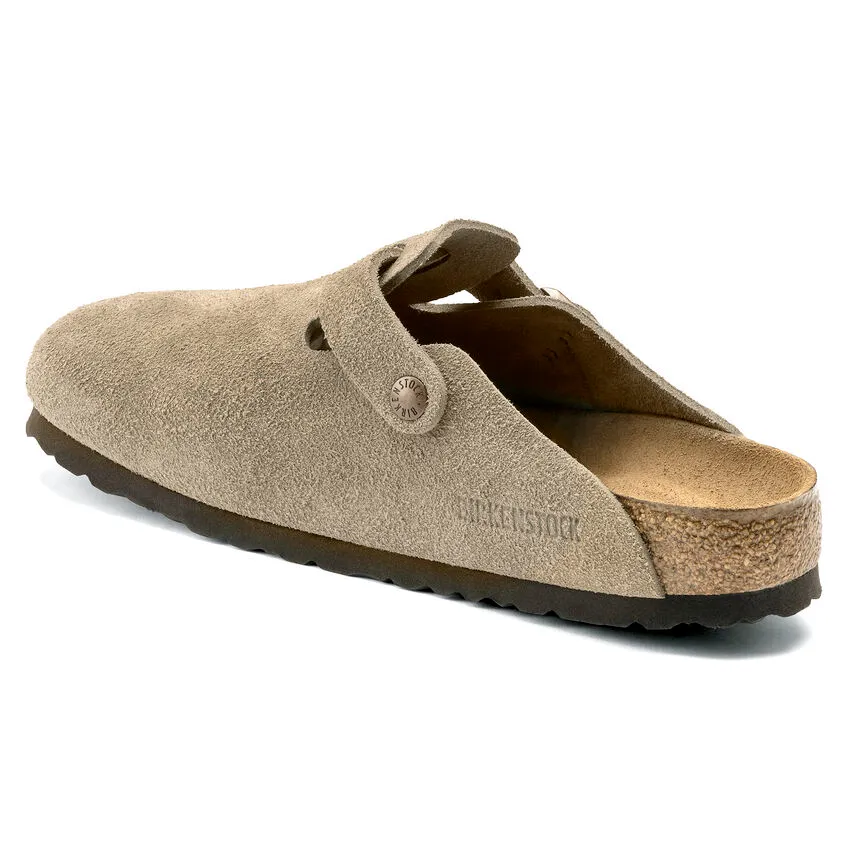 Birkenstock Men's Boston Taupe Suede