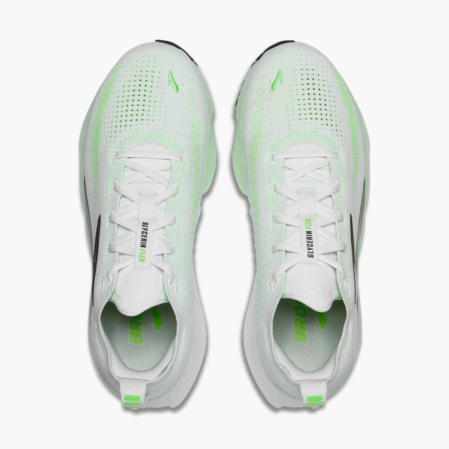 Brooks Men's Glycerin Flex White/Green Gecko/Phantom