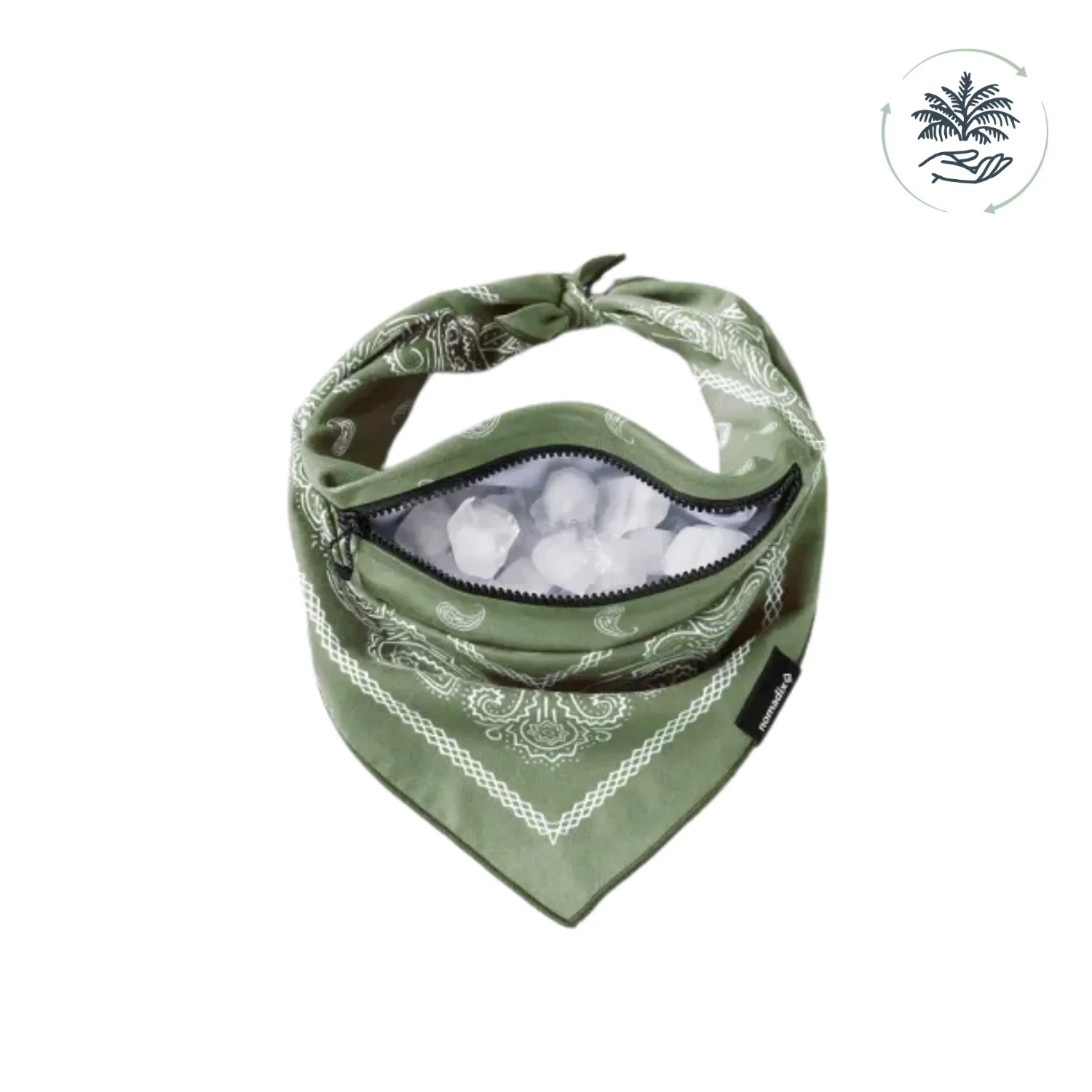 Nomadix Ice Bandana Paisley Forest Green