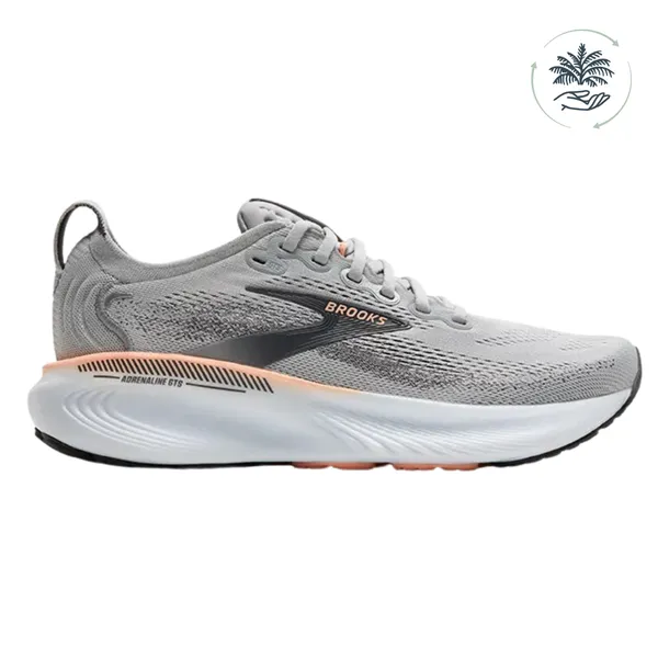 Brooks Women's Adrenaline GTS 25 Wide Grey/Blackened Pearl/Coral