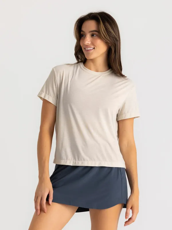 Free Fly Women's Elevate Lightweight Tee Heather Birch