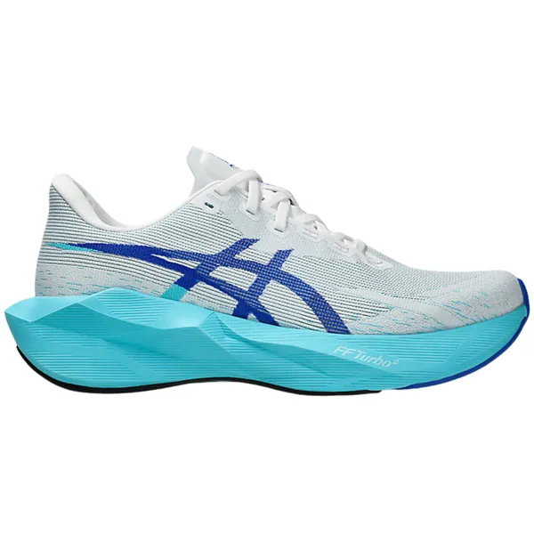 Asics Men's Novablast 6 White/Energy Aqua