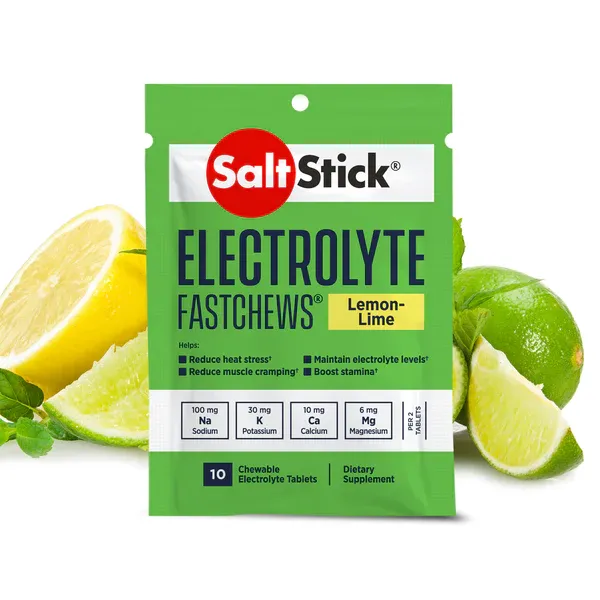 SaltStick SALTSTICK FASTCHEW LEMONLIME 10 Pack