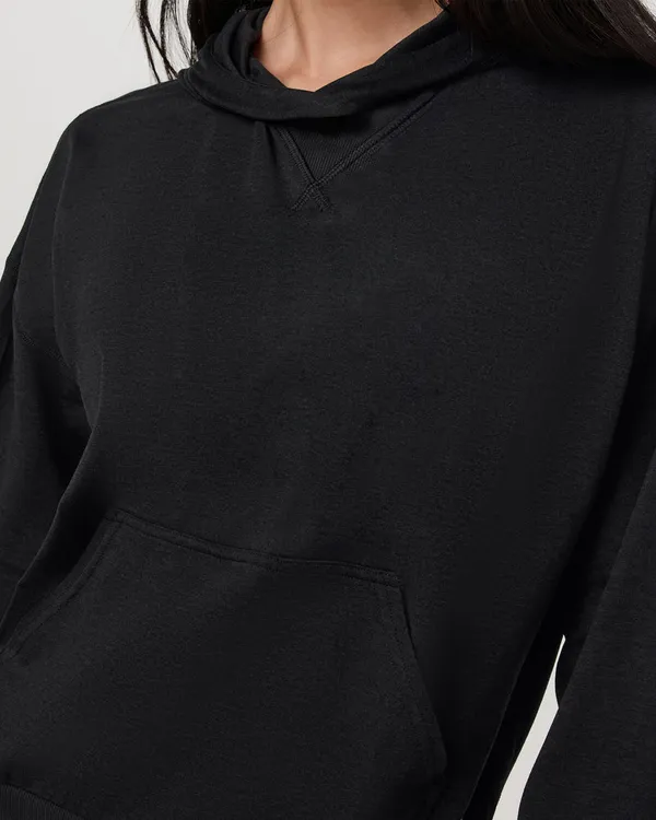 Vuori Clothing W Halo Modern Pullover Hoodie HBK - Black Heather