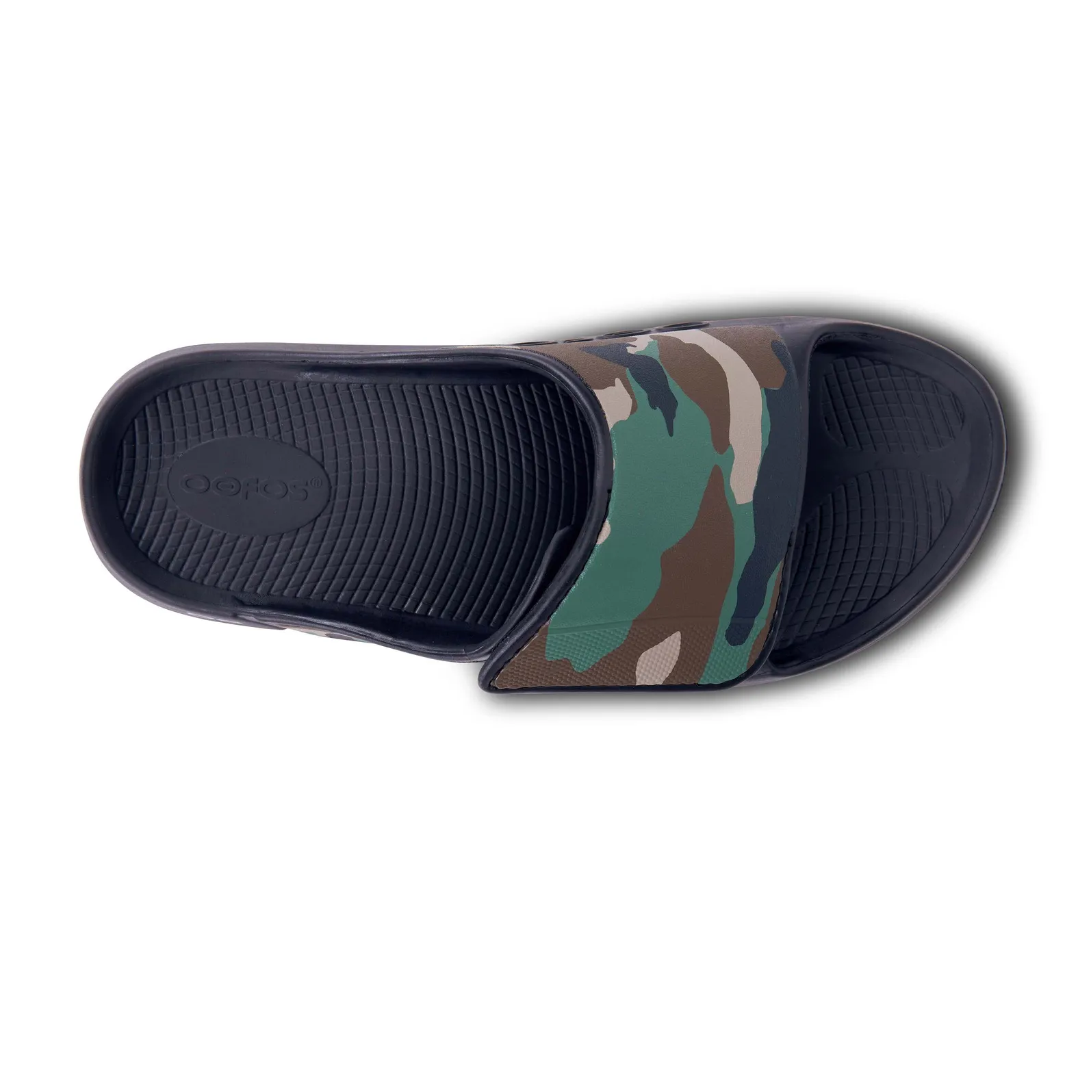 OOFOS Ooahh Sport Flex Slide Black Camo