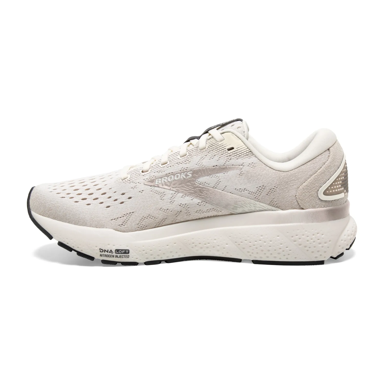 Brooks Men’s Ghost 16 Running Shoe Coconut Chateau Forged Iron Size 13 Brooks Ghost 16 - Coconut - Chateau - Forged Iron – Fit2Run main image 2