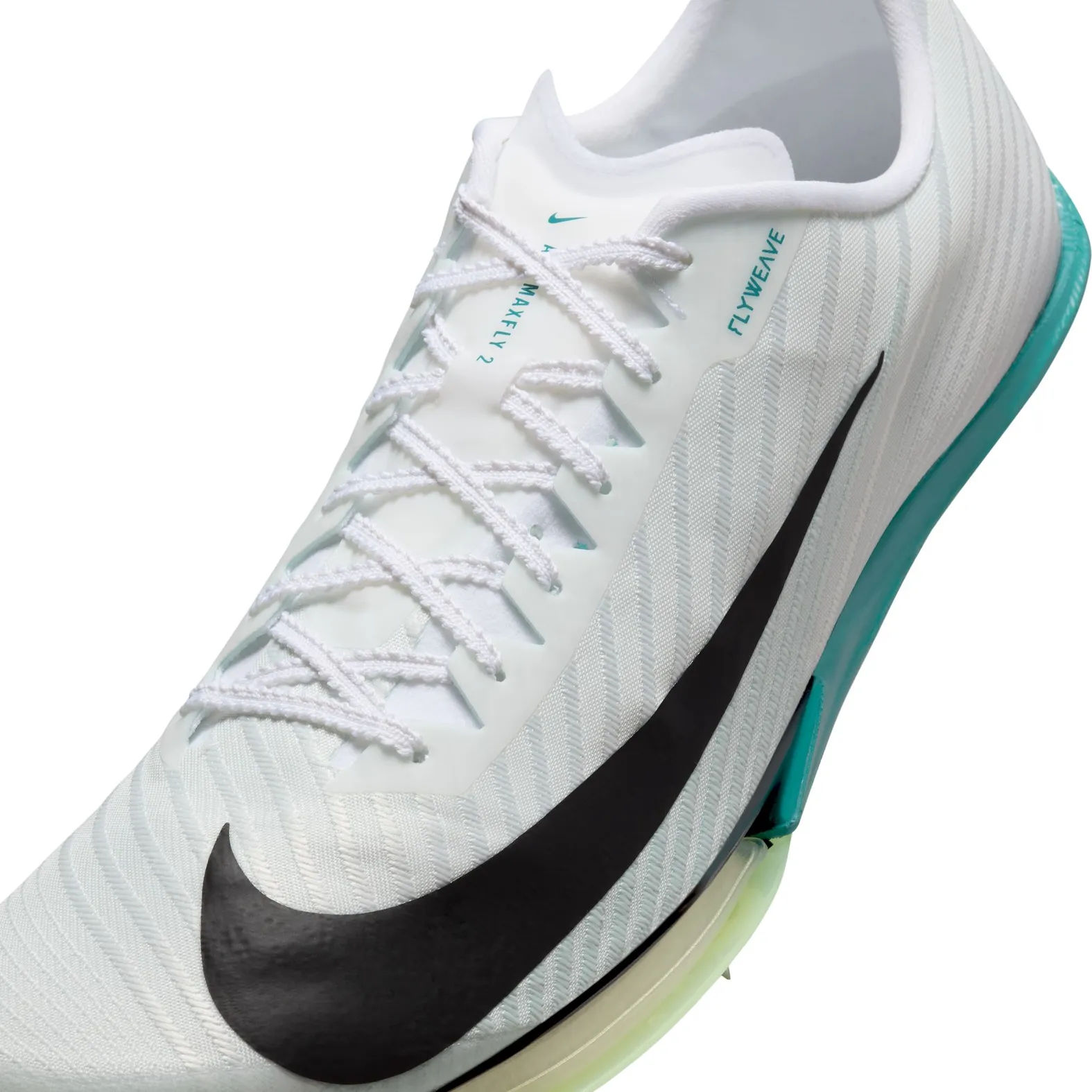 Nike Men's Air Zoom Maxfly 2 White/Black/Bright Spruce/Barely Green