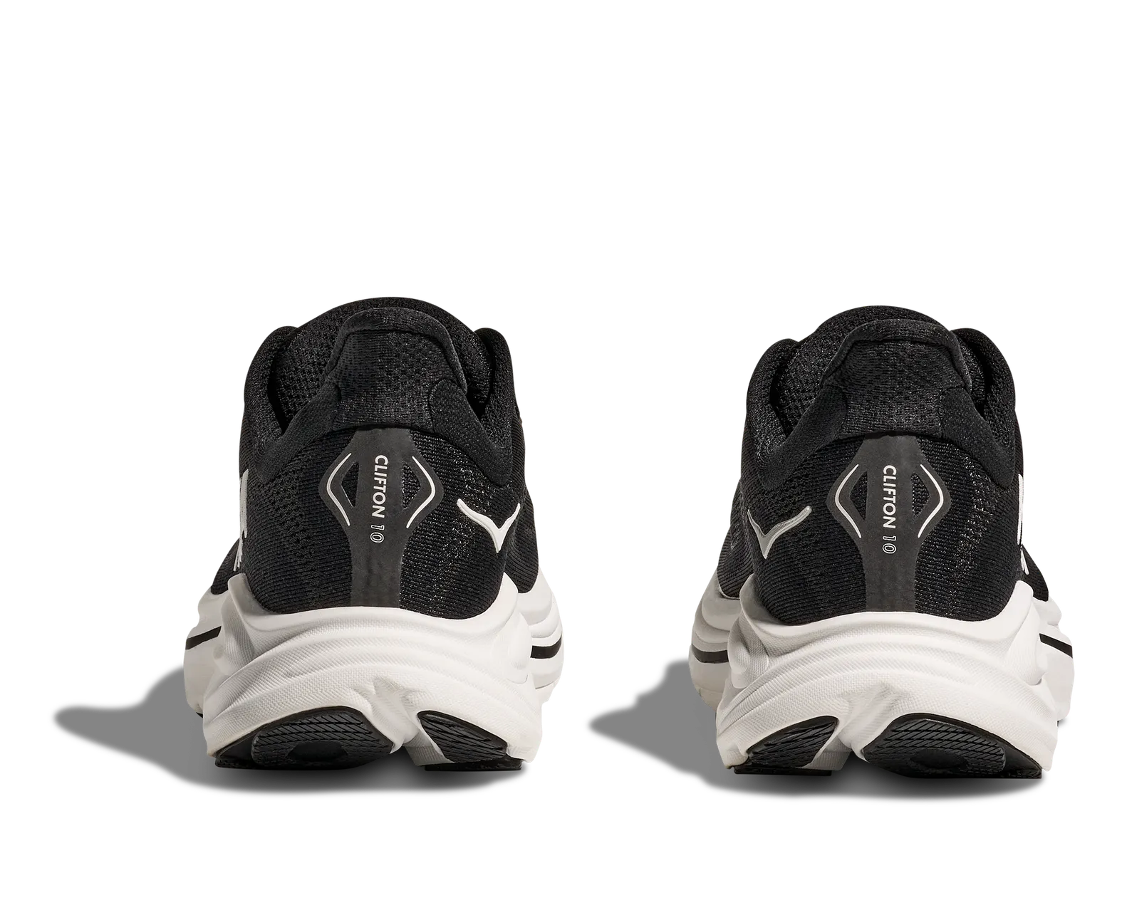 Hoka Men's Clifton 10 (Extra Wide) Black / White