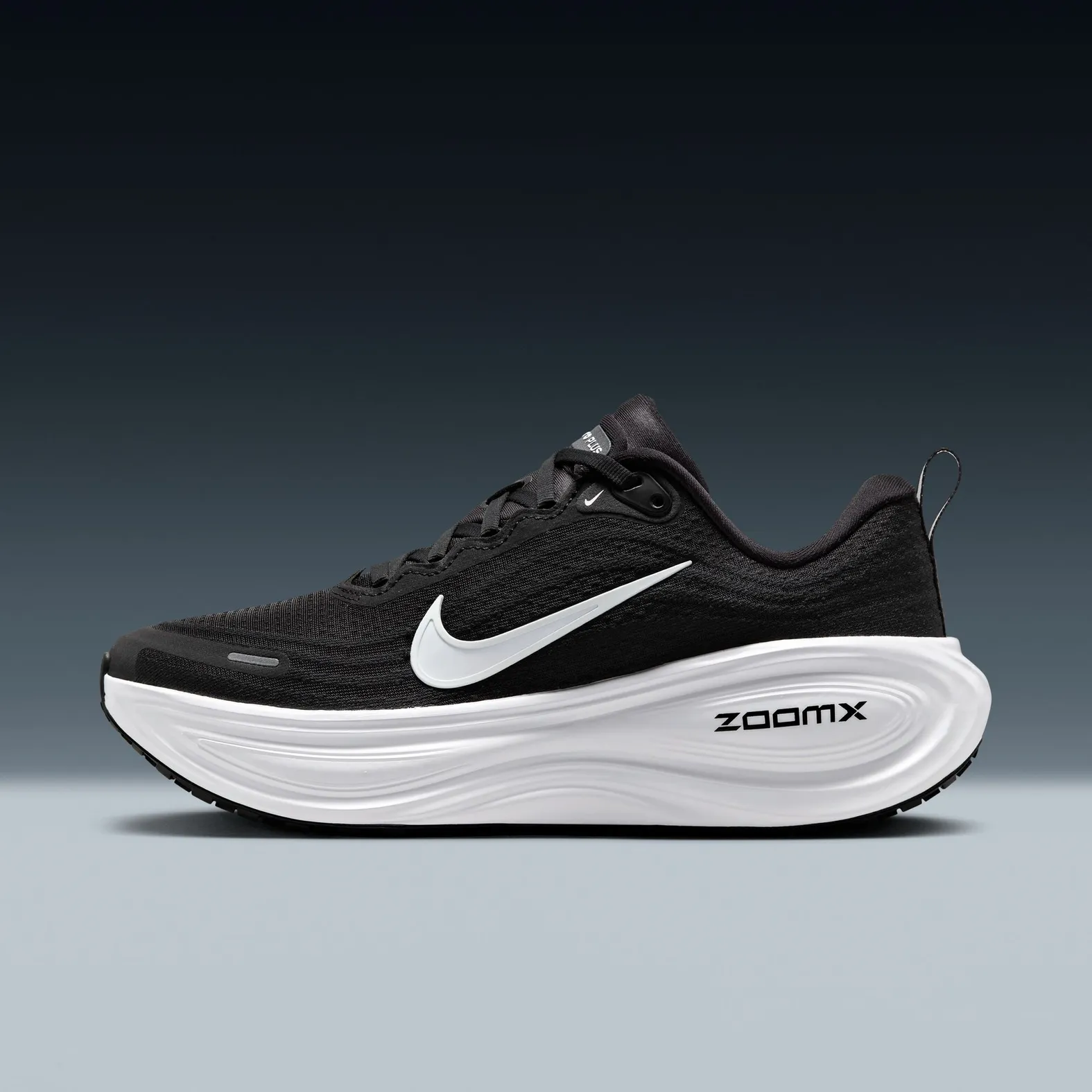 Nike Women's Vomero Plus Black/White-Cool Grey-Mtlc Dark Grey