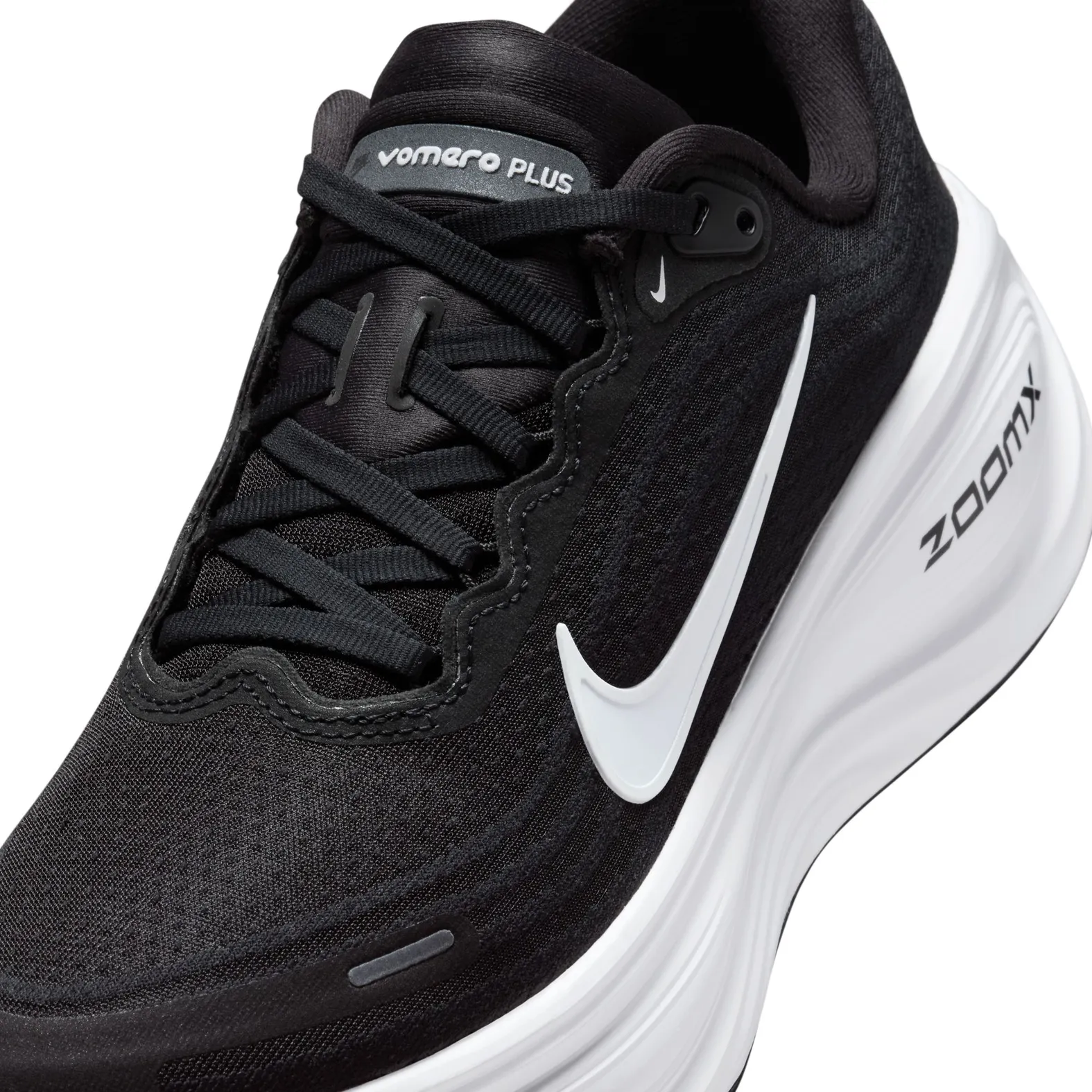 Nike Women's Vomero Plus Black/White-Cool Grey-Mtlc Dark Grey