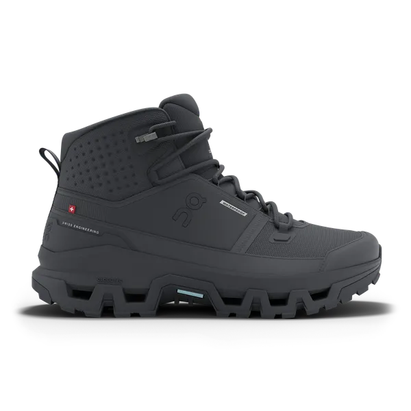 on-running Men's Cloudrock Mid (Waterproof) Black/Black