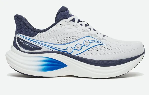 SAUCONY Men's Triumph 24 White / Naval