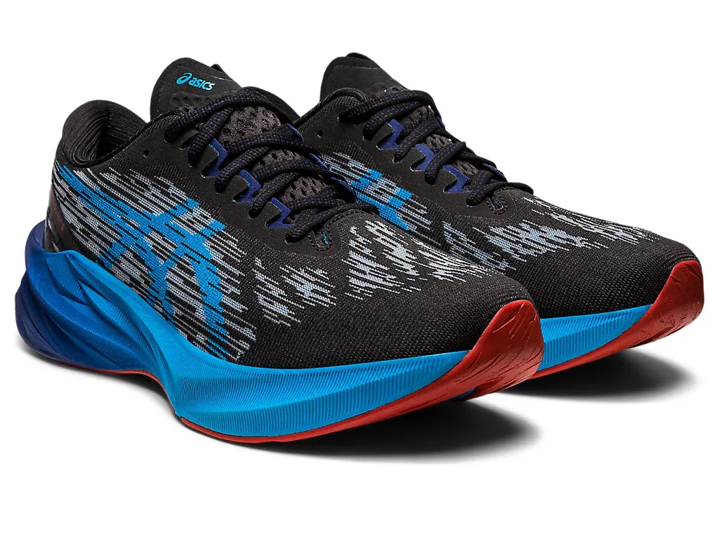Asics Men's Novablast 3 Black/Island Blue
