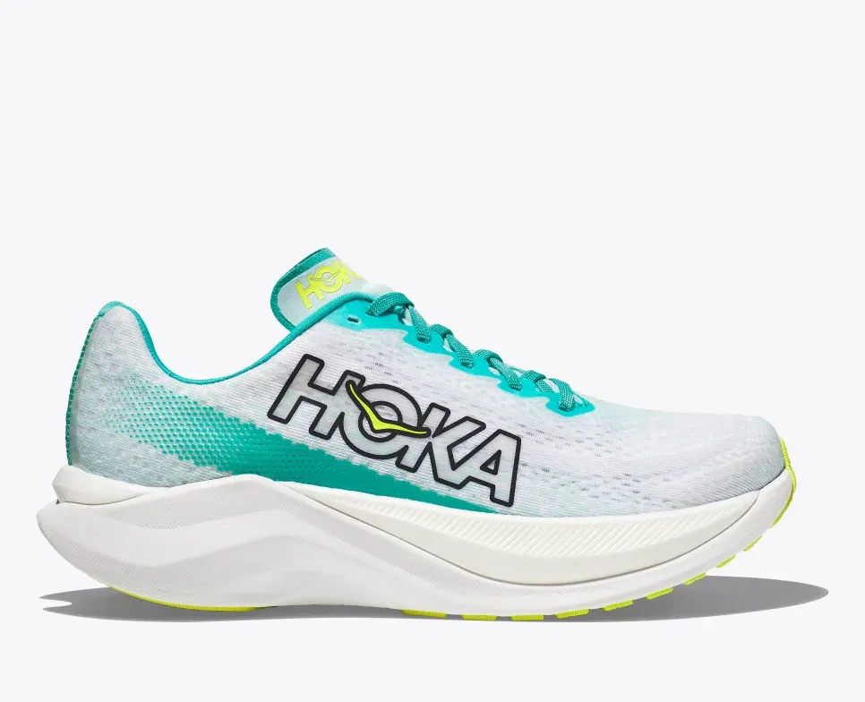Hoka Men's Mach X White/Blue Glass