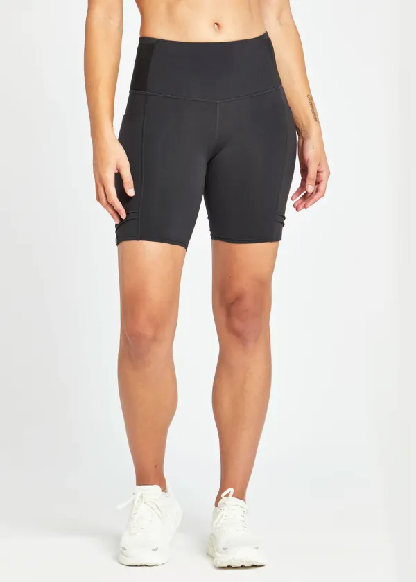 OISELLE Women's Oiselle Mid Length Pocket Jogger Short Black