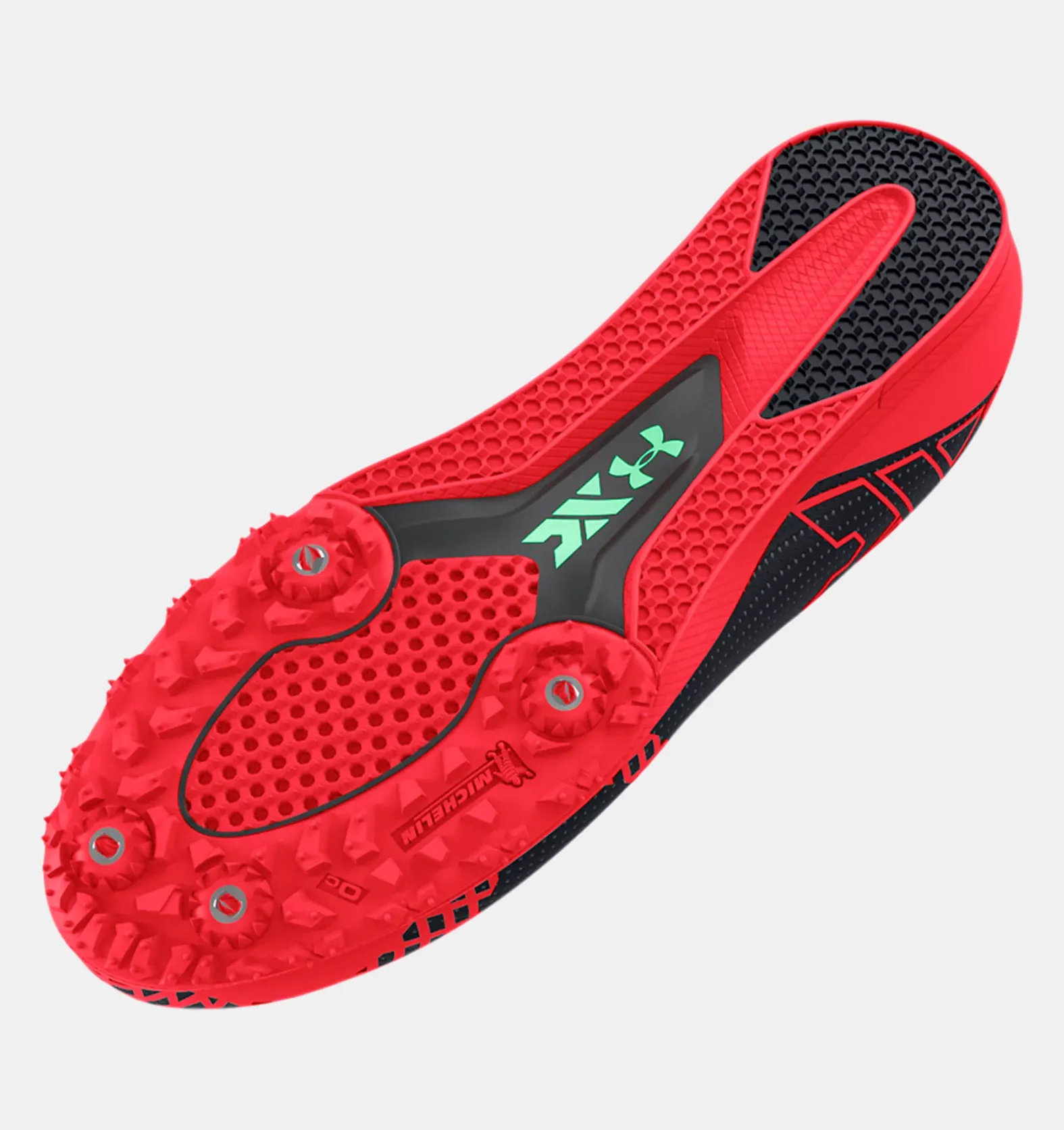 UNDER ARMOUR Unisex Brigade XC 2 Spikes BLACK/RED