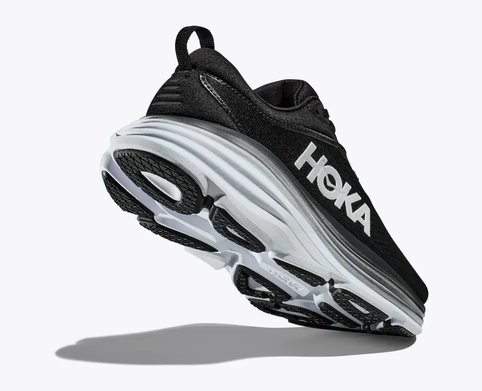 HOKA Men's Bondi 8 BLACK / WHITE