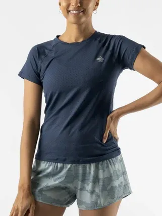 RABBIT Women's Rabbit EZ Tee Perf Ice SS Dress Blues
