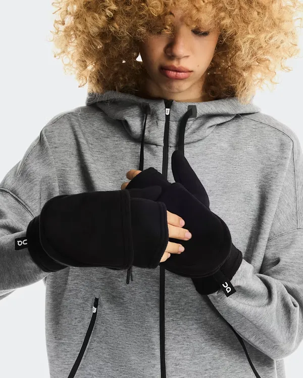 ON, Inc Fleece Mittens Black