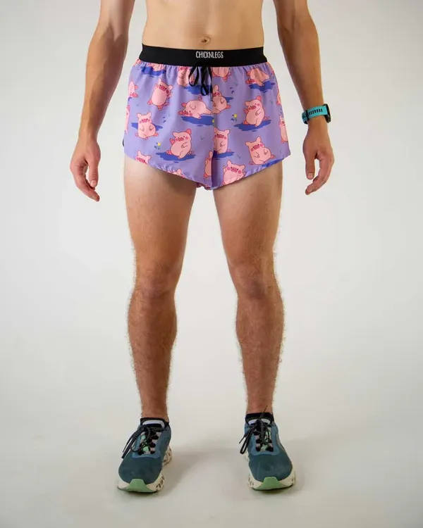 CHICKEN LEGS Men's 2" Shorts Pigs in Mud