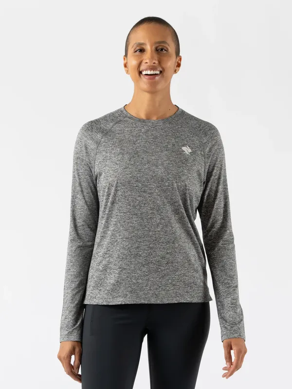 Rabbit Apparel Women's EZ Tee LS Gray